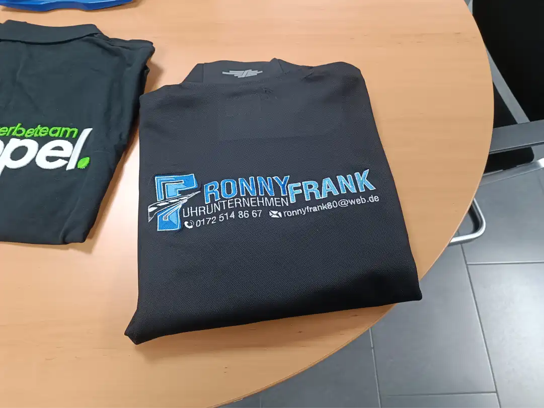 Bestickung T-Shirt Stickerei Hamburg